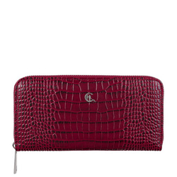 Duży Portfel Damski ze Skóry z Wzorem Krokodyla – Luksusowy Design i Funkcjonalność PD090s162 RFID