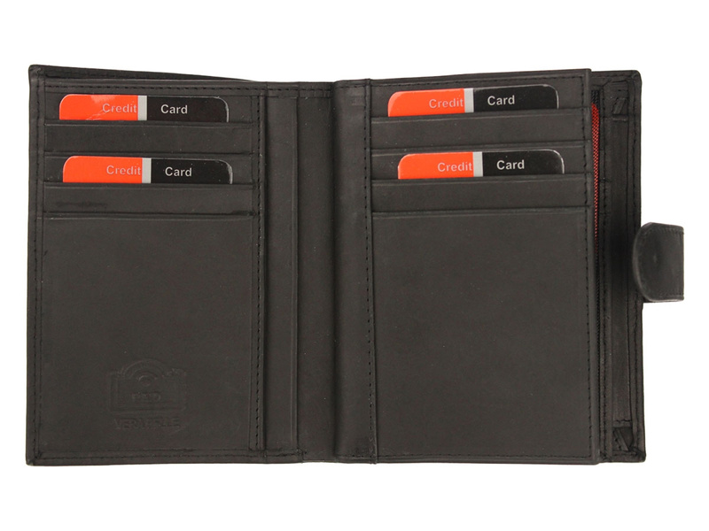 Pionowy Skórzany męski portfel Pierre Cardin RFID