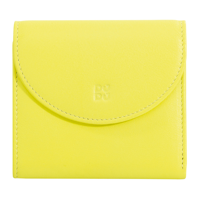 DUDU portfel damski skóra naturalna zgrabna portmonetka na zatrzask