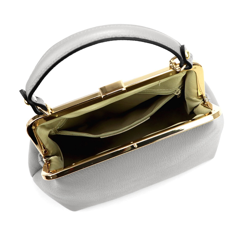 Elegancka Zgrabna damska skórzana torebka do ręki na bigiel od Luka