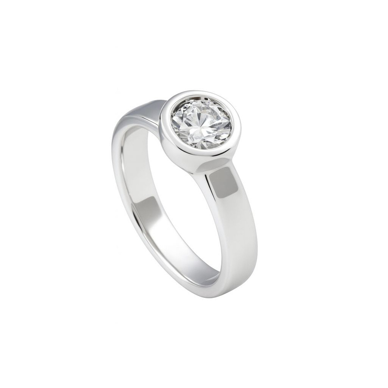 Biżuteria DIAMONFIRE 6112311082160. Pierścionek, Kolor szary. Kobieta.
