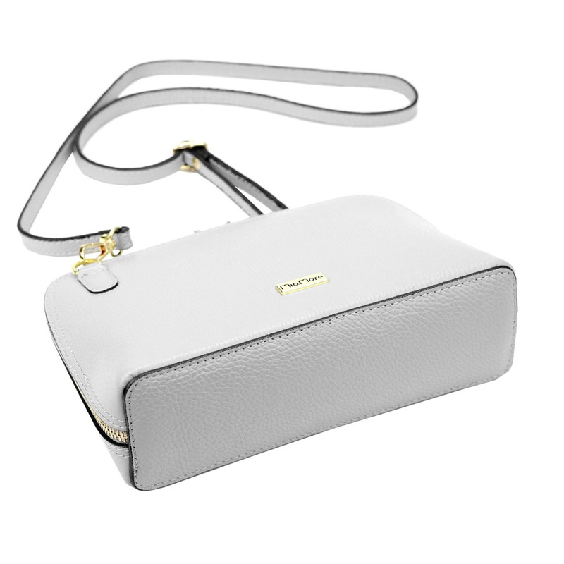 Kobieca zapinana skórzana listonoszka torebka przez ramię MiaMore