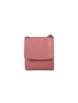 Damska skórzana listonoszka crossbody Giulia Monti GM1569 – postarzany róż