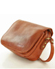 Włoska torebka listonoszka skórzana z klapą MARCO MAZZINI - Alabama Classico camel