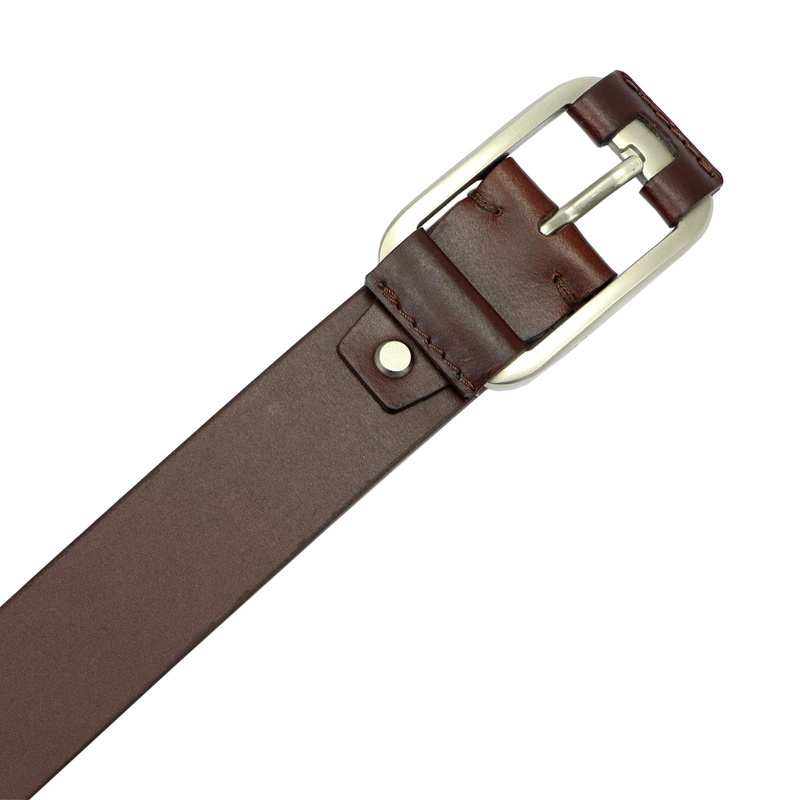 EL FORREST męski pasek do spodni skóra naturalna klasyczna klamra