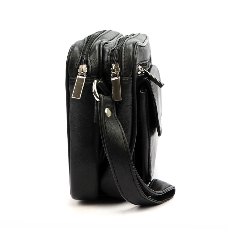 Nordee męska saszetka skóra naturalna torba do ręki z kieszeniami