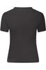TOMMY HILFIGER DAMSKI T-SHIRT Z KRÓTKIM RĘKAWEM W KOLORZE CZARNYM
