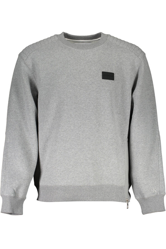 CALVIN KLEIN BLUZA BEZ ZAMKA MĘSKA SZARA