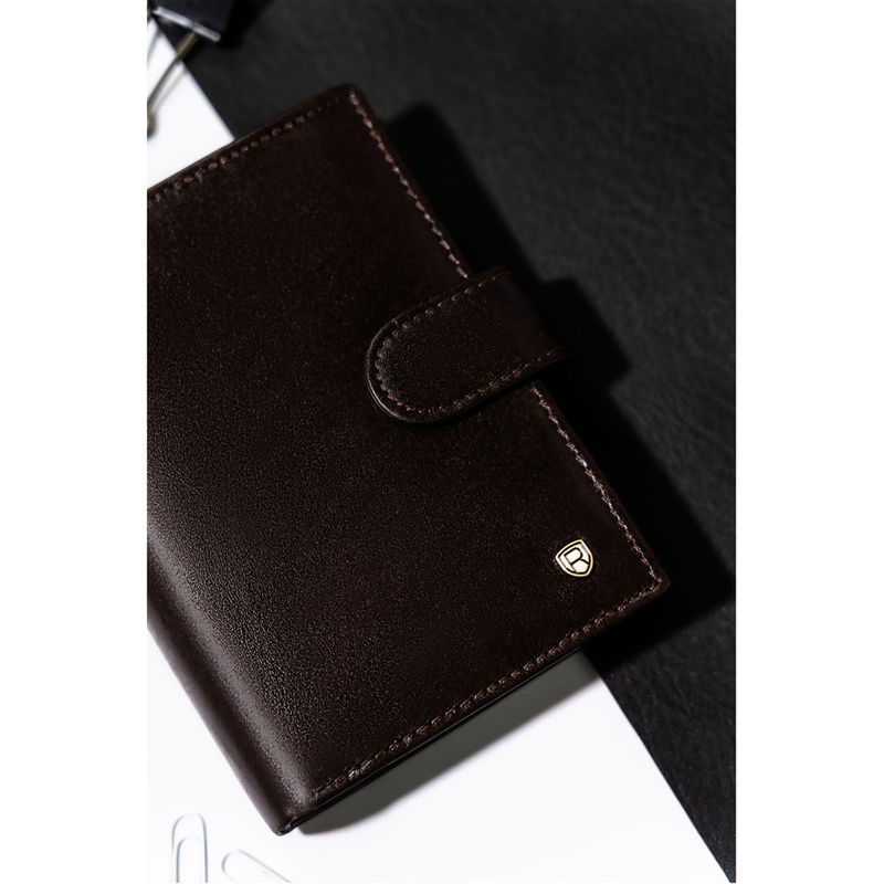 Skórzany męski portfel Rovicky N104L-RVT RFID