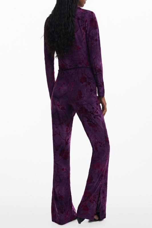 DAMSKIE SPODNIE FIOLETOWE DESIGUAL