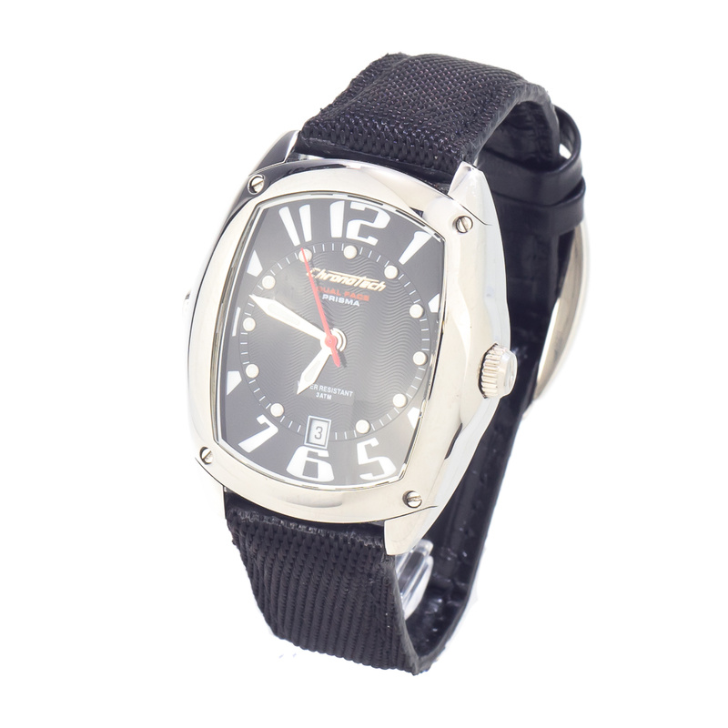 Zegarek CHRONOTECH CT7696L-03. Kwarcowy, Kolor czarny. Kobieta.