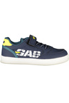 Niebieskie sneakersy dziecięce GAS Gak 624100 – niebieskie i żółte detale
