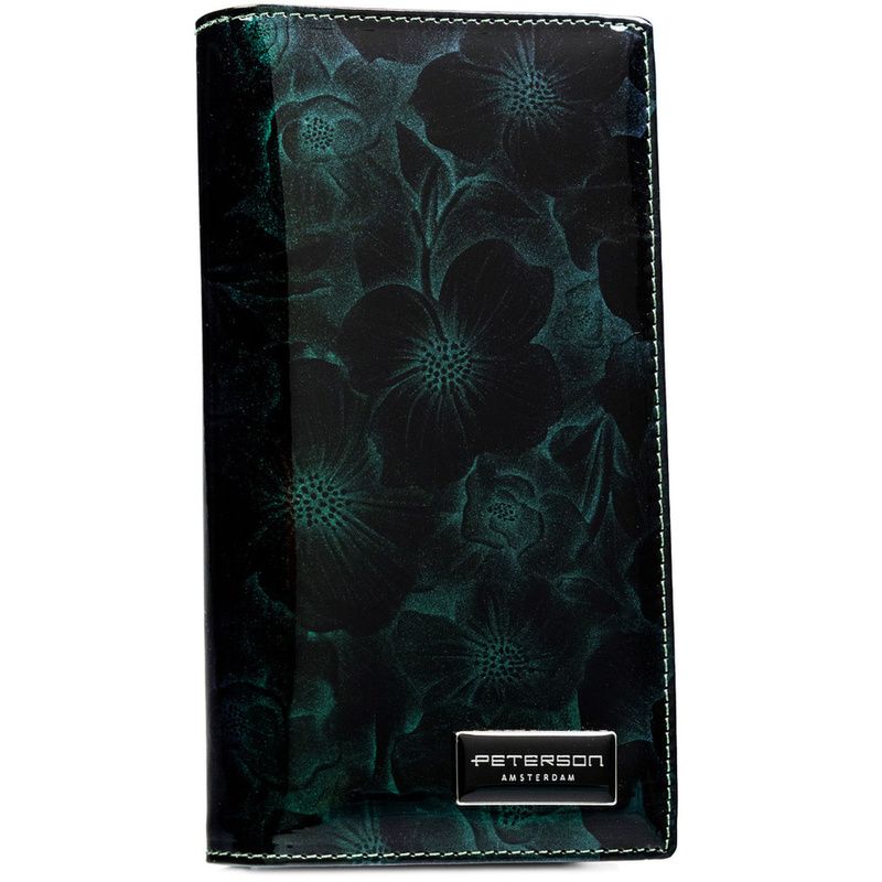 skóra naturalna + Damski portfel ze skóry ekologicznej Peterson PTN PS1431-FDS