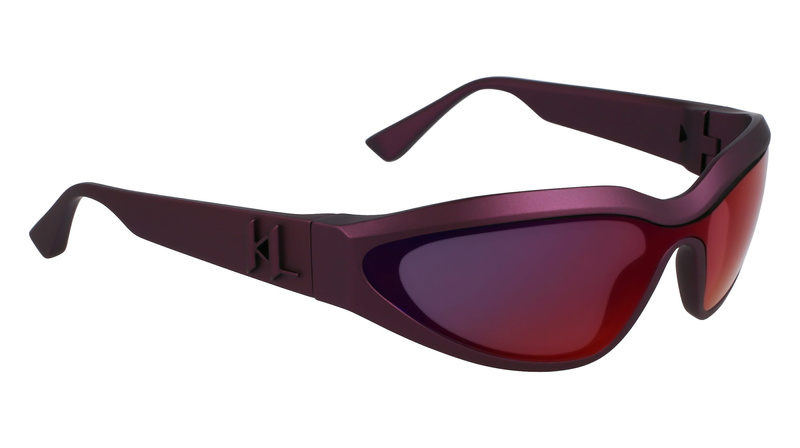 Okulary KARL LAGERFELD KL6128S-606. Okulary przeciwsłoneczne, Kolor czerwony. Unisex.