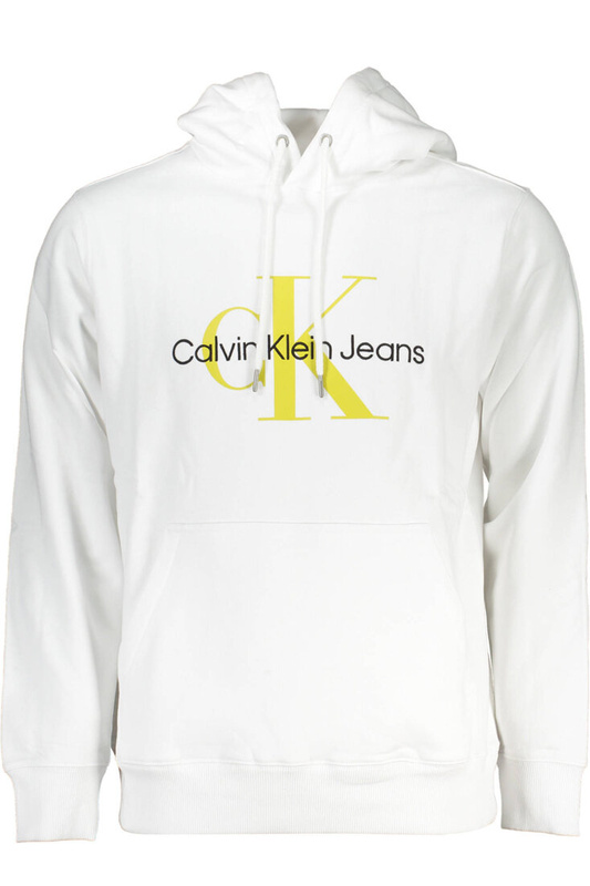 BIAŁA BLUZA MĘSKA BEZ ZAMKA CALVIN KLEIN