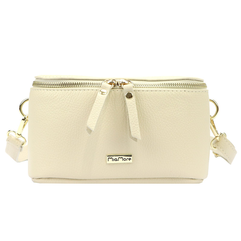 MiaMore Damska nerka saszetka przez ramię skóra naturalna miejska