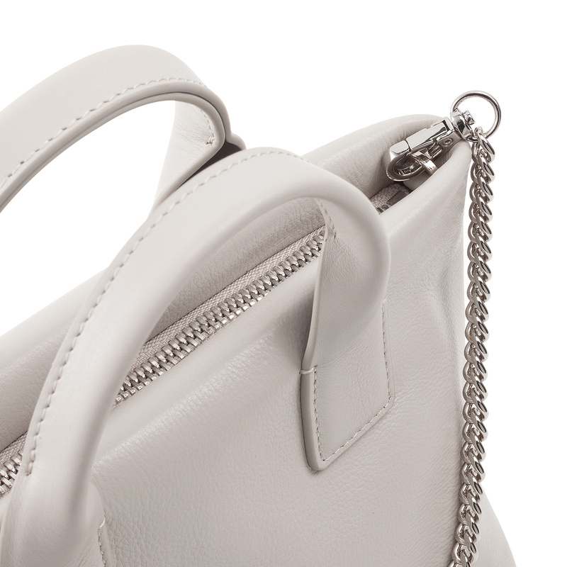 DUDU Mini torebka do ręki damska z łańcuszkiem listonoszka skóra naturalna