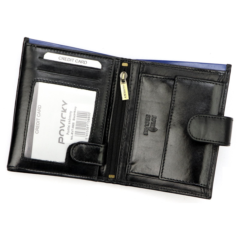 Skórzany męski portfel Rovicky N4L-RVT-2 RFID