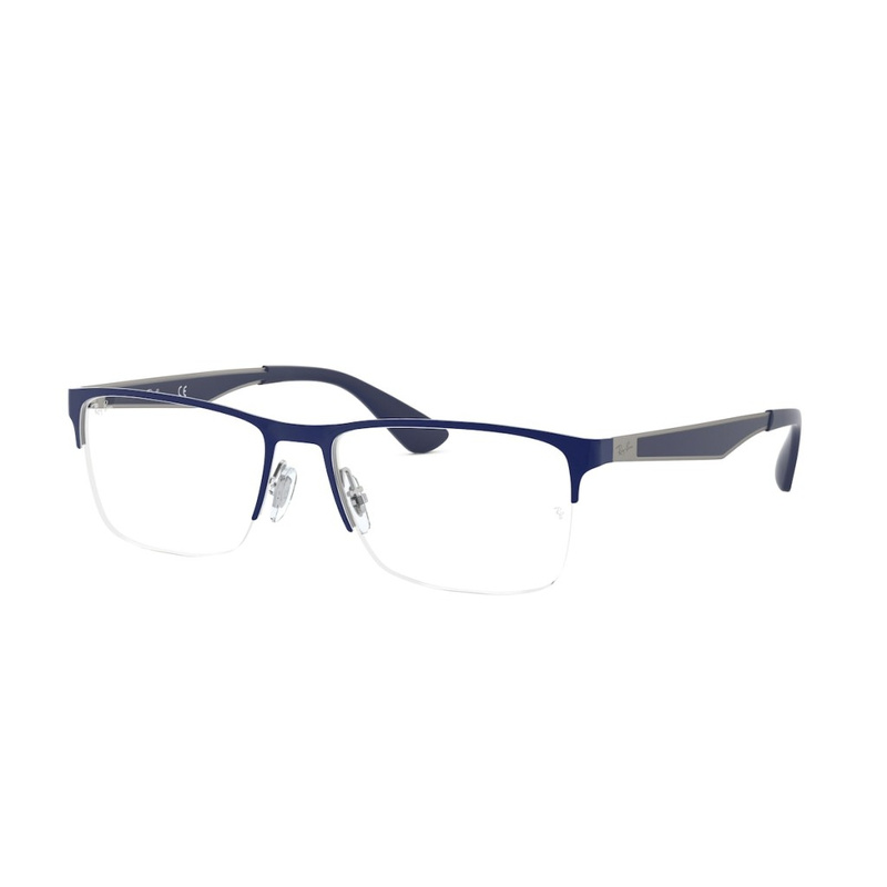 Okulary RAY BAN RX6335294756. Okulary, Kolor niebieski. Mężczyzna.