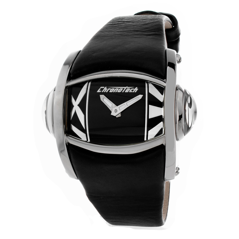 Zegarek CHRONOTECH CT7681M-02. Kwarcowy, Kolor czarny. Kobieta.