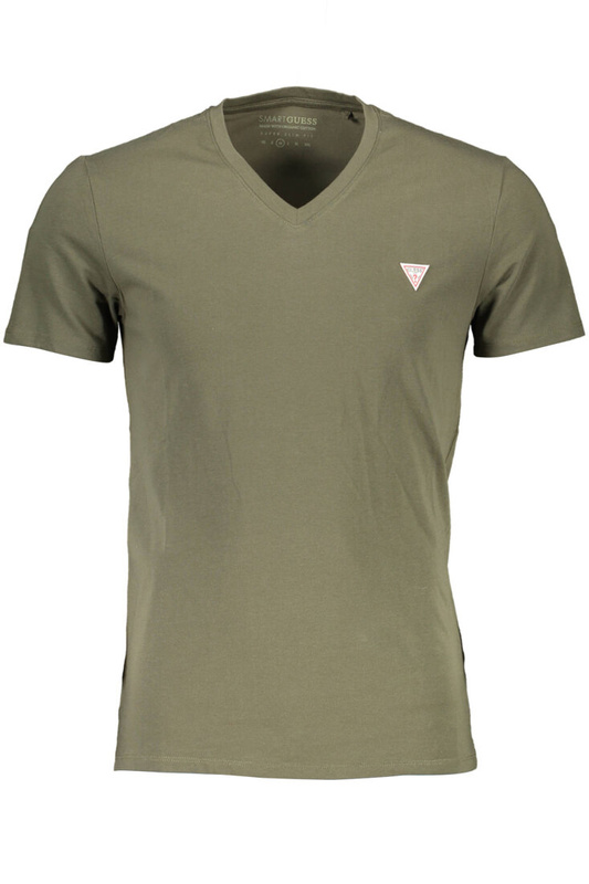 GUESS JEANS MĘSKI T-SHIRT Z KRÓTKIM RĘKAWEM ZIELONY