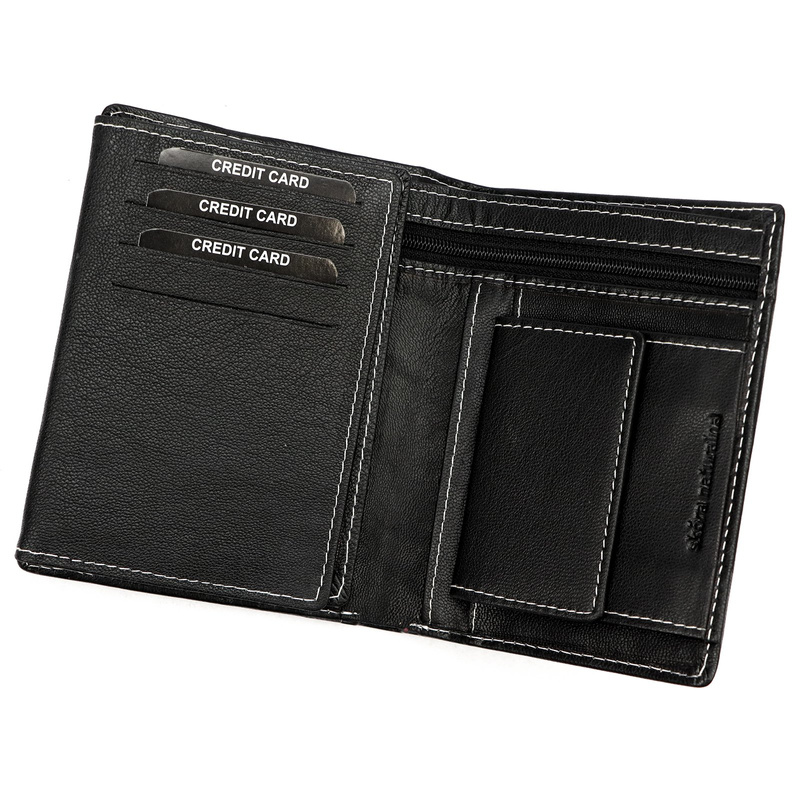 Skórzany męski portfel Money Kepper CC 5400