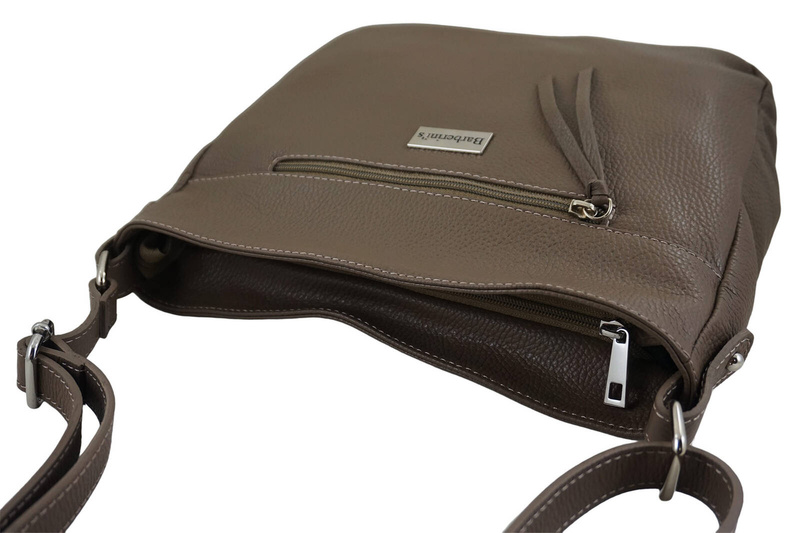 Torebka codzienna skórzana damska - Brązowa jasna