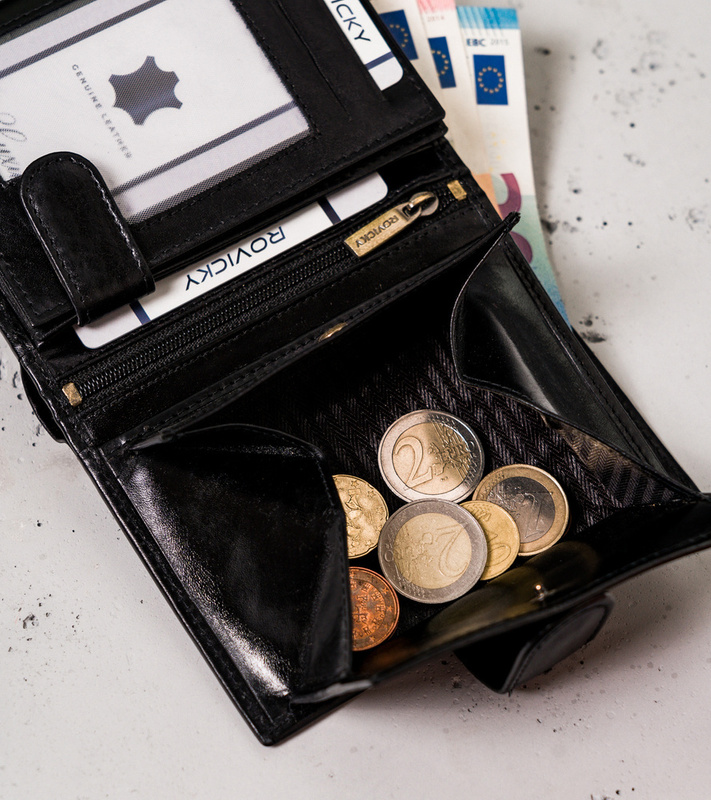 Skórzany męski portfel Rovicky N62L-RVTP RFID