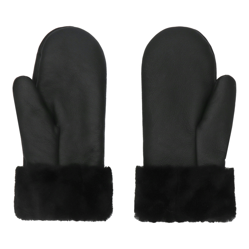 Ciepłe rękawiczki skórzane z jednym palcem owca