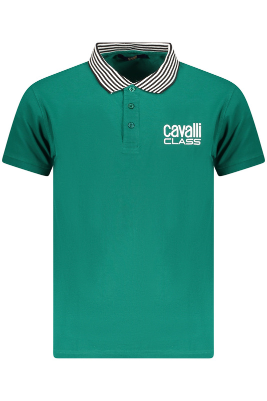 CAVALLI CLASS POLO KRÓTKI RĘKAW MĘSKI ZIELONY