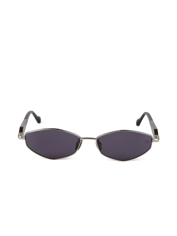 Damskie okulary przeciwsłoneczne Ana Hickmann AH3353 A02 srebrno-czarne