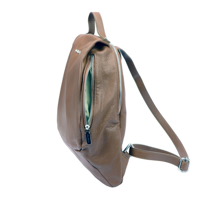 Pierre Cardin damski Skórzany duży plecak miejski duży z kieszeniami