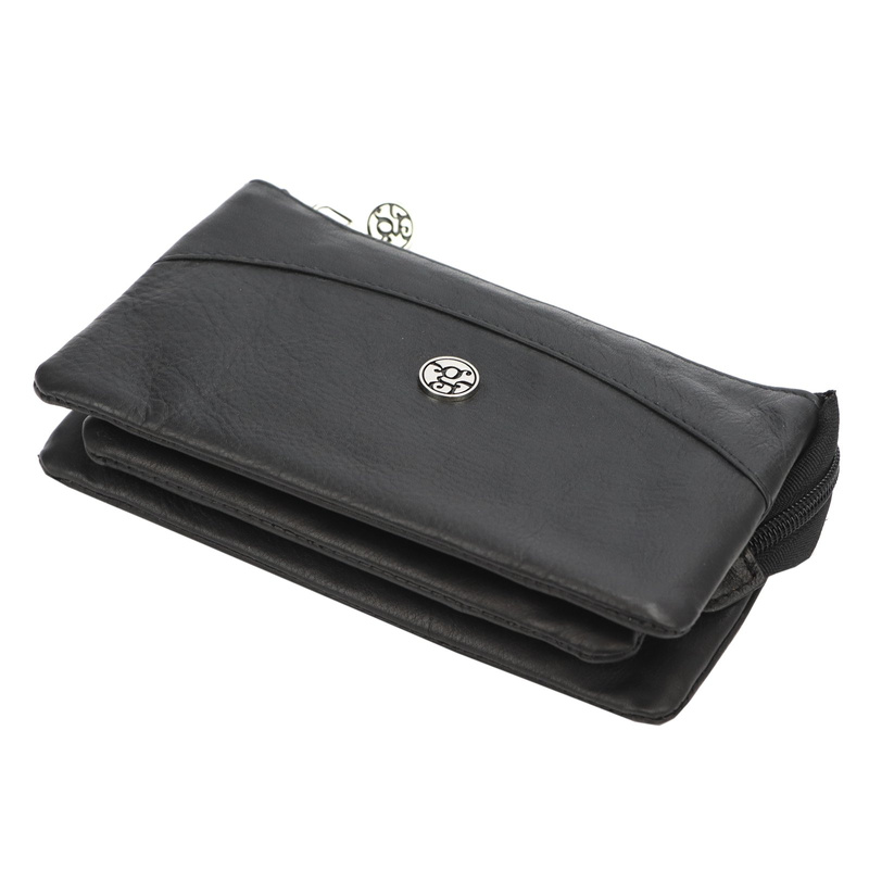 Gregorio damska portmonetka skóra naturalna duży portfel zasuwany