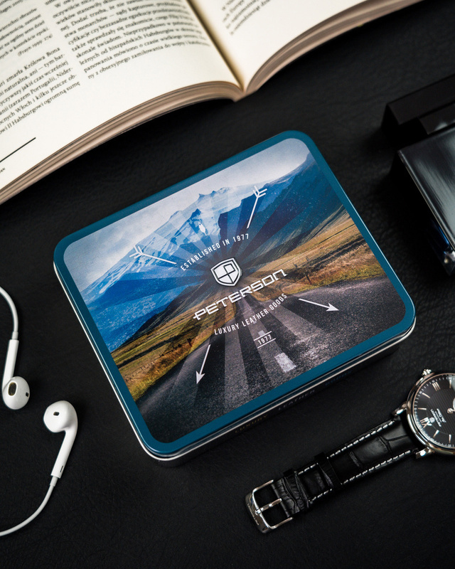 Skórzany męski portfel Peterson PTN 333Z 2-1-5