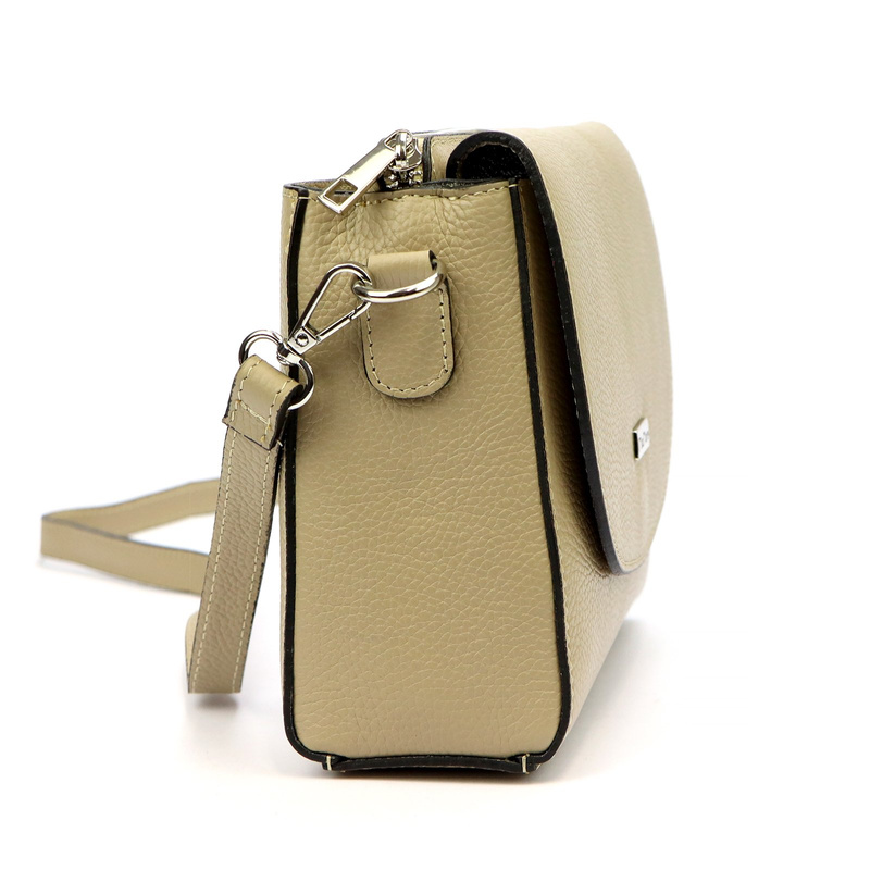 MiaMore skórzana damska listonoszka torebka przez ramię dwukomorowa stylowa