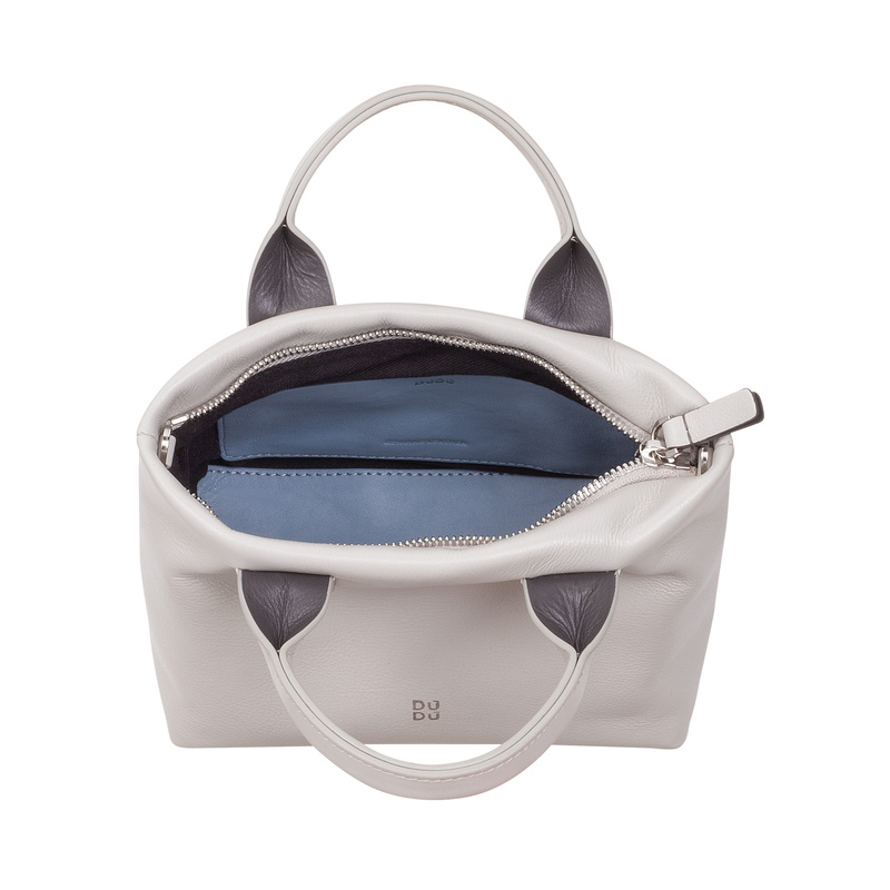 DUDU Mini torebka do ręki damska z łańcuszkiem listonoszka skóra naturalna