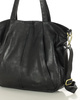 Miękka torebka skórzana shopperka na ramię - MARCO MAZZINI - czarna