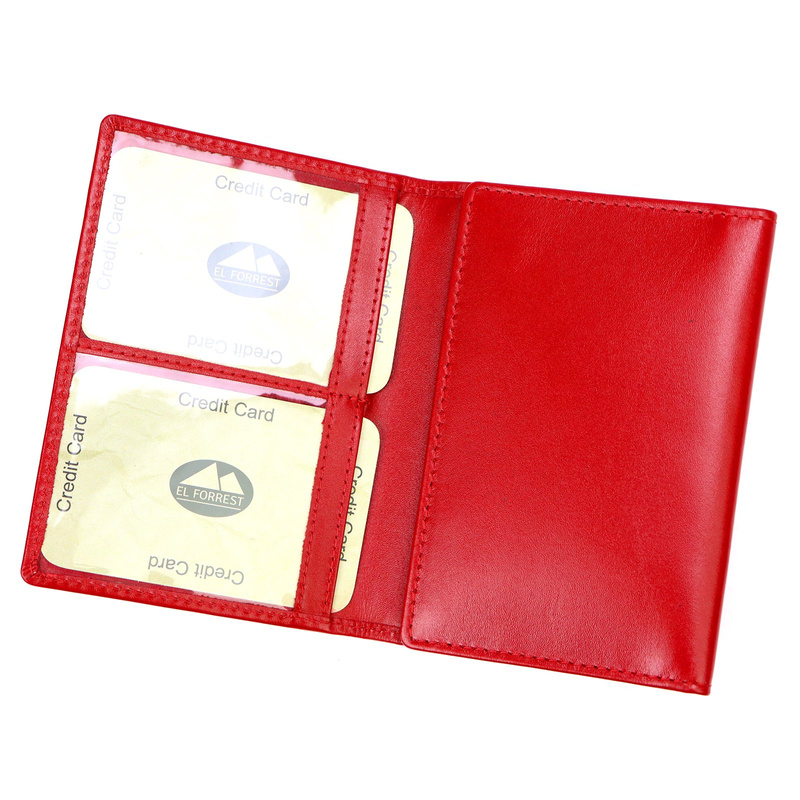 Skórzane etui damskie EL FORREST 579-47 ETUI RFID