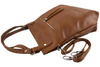 Duży skórzany worek / shopper bag - A4 - Zielony ciemny 
