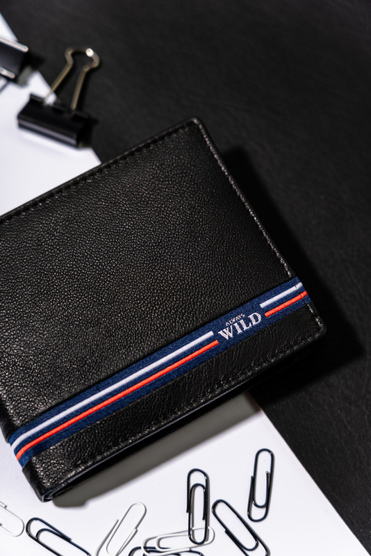 Rozbudowany Skórzany męski portfel Wild z RFID