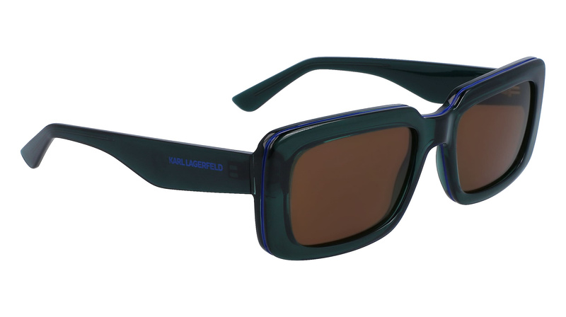 Okulary KARL LAGERFELD KL6101S-300. Okulary przeciwsłoneczne, Kolor zielony. Unisex.
