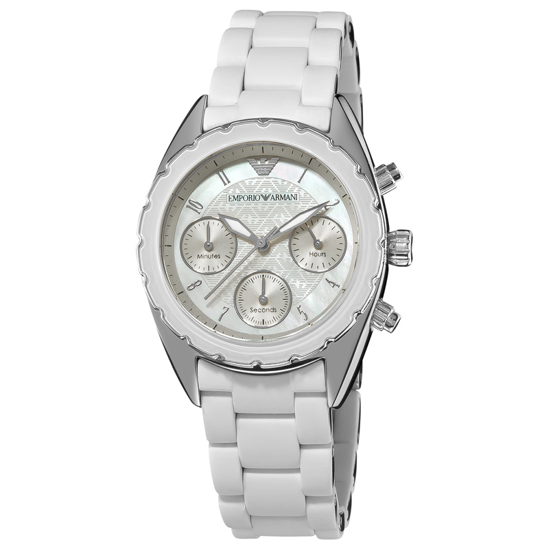 Zegarek ARMANI AR5941. Kwarcowy, Kolor biały. Kobieta.
