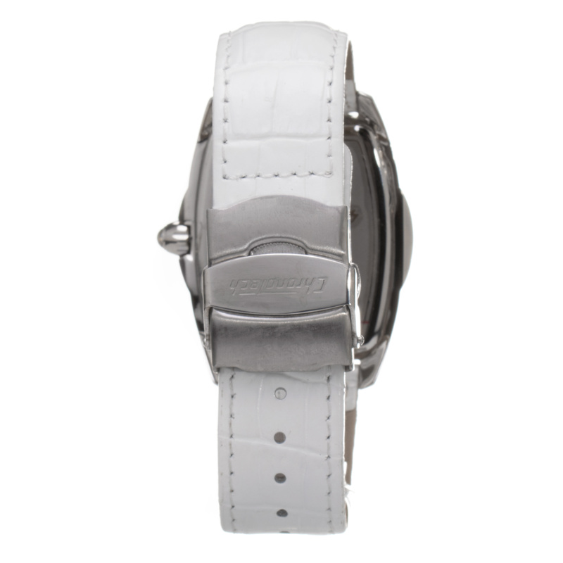 Zegarek CHRONOTECH CT7504M-B. Kwarcowy, Kolor biały. Mężczyzna.
