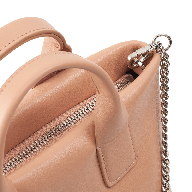 DUDU Mini torebka do ręki damska z łańcuszkiem listonoszka skóra naturalna