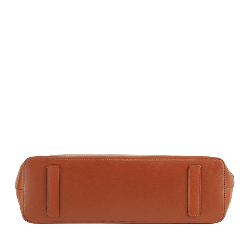 DuDu Duża damska shopperbag skóra naturalna z paskiem i kieszeniami