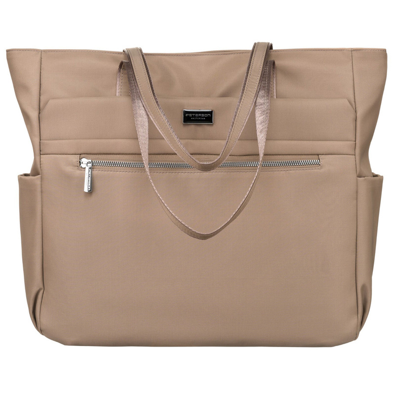 Duża torebka shopper na ramię w eleganckim kolorze - Peterson