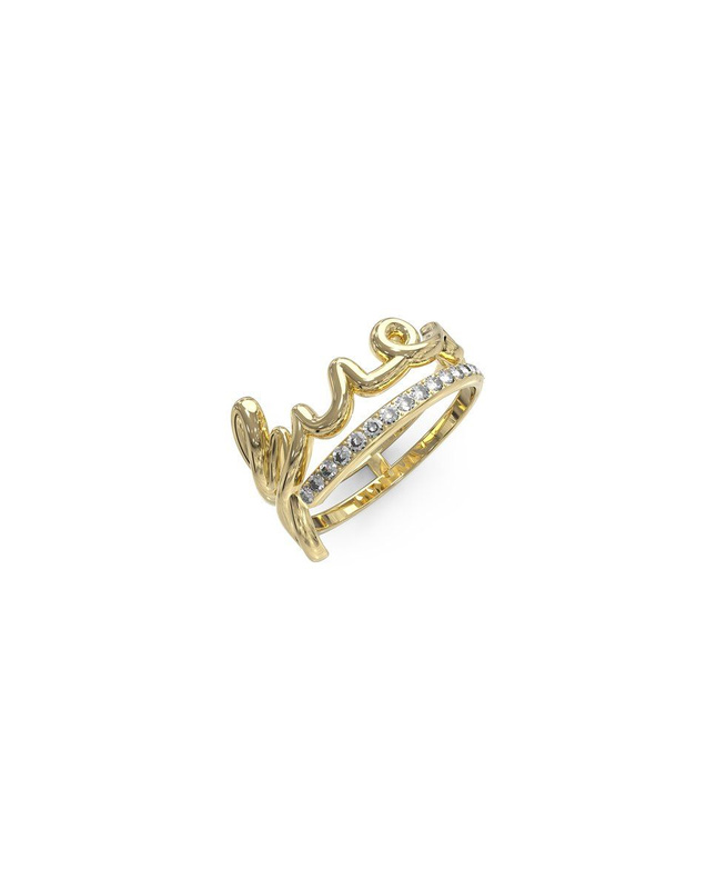 Biżuteria GUESS JUBR03315JWYG. Pierścionek, Kolor złoty. Kobieta.