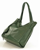 Modna torebka damska skórzany shopper bag - MARCO MAZZINI Portofino Max ciemny zielony