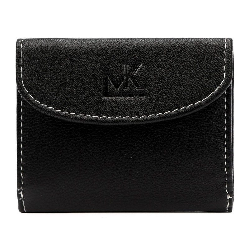 Money Kepper mały męski portfel na banknoty i monety skóra naturalna