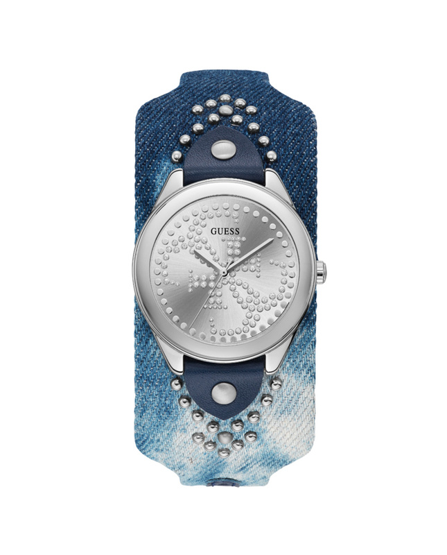 Zegarek GUESS W1141L1. Kwarcowy, Kolor srebrny. Kobieta.